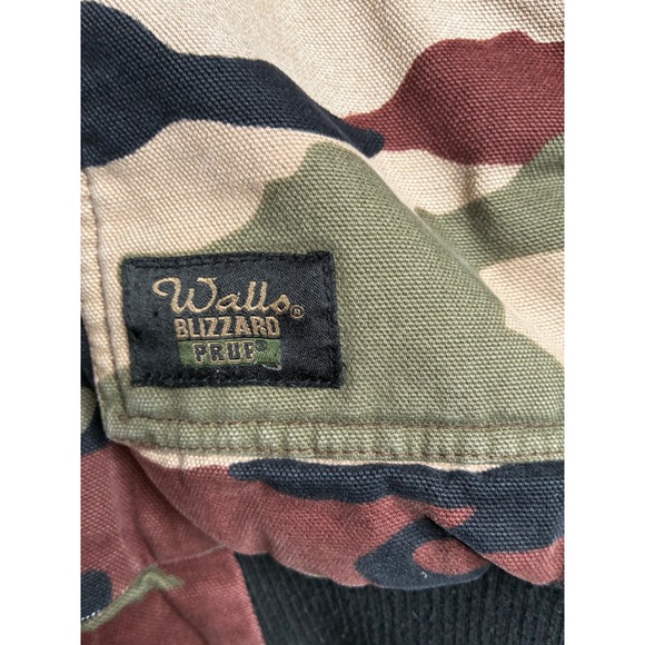 Walls Blizzard Pruf Camo Work Jacket Youth XL Hooded Insulated Canvas W35080WGW - Picture 4 of 11